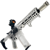 Clear SLR 3.0 Gel Blaster featuring advanced fire control chip and durable nylon construction.